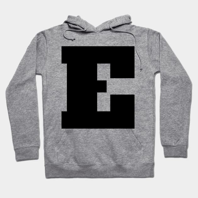 Alphabet E (Uppercase letter e), Letter E Hoodie by maro_00